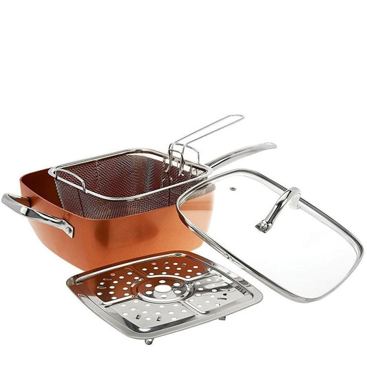 Copper Square Casserole Pan Set